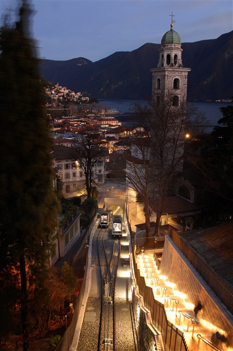 Lugano station funicular