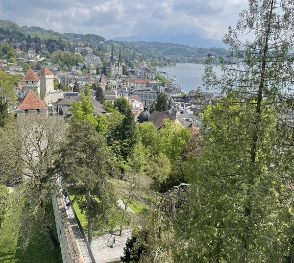 View from Museggmauer Luzern