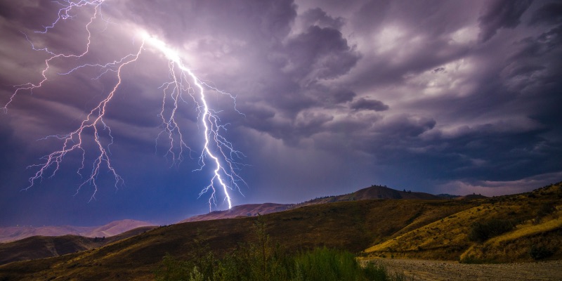 Thunderstorms summer Switzerland